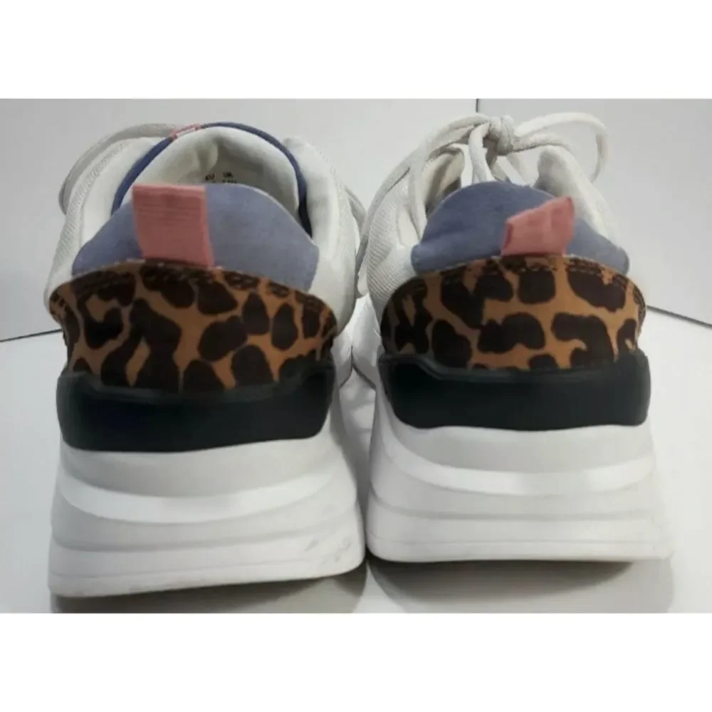 Dkny Women’s Wes Lace-Up Sneakers Animal Print Size 9M